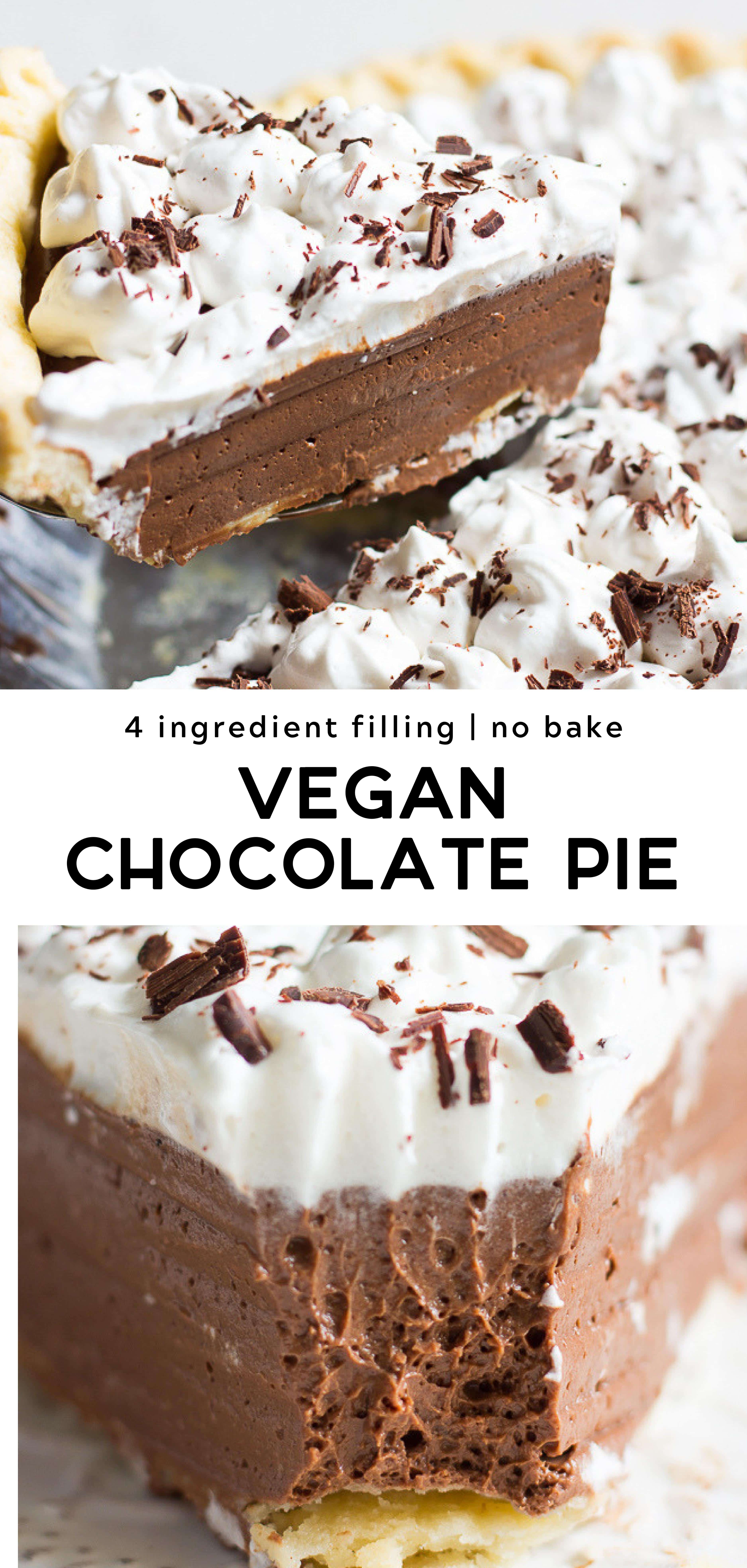 Vegan chocolate pie nora cooks