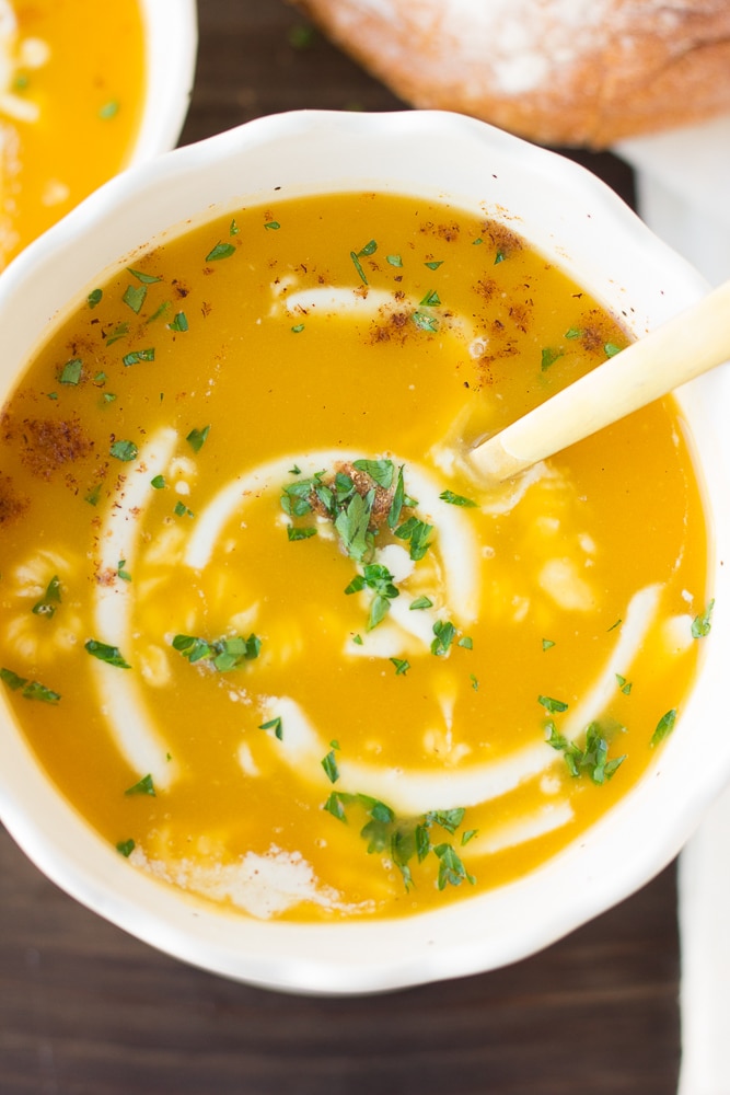 Vegan Butternut Squash Soup - Nora Cooks