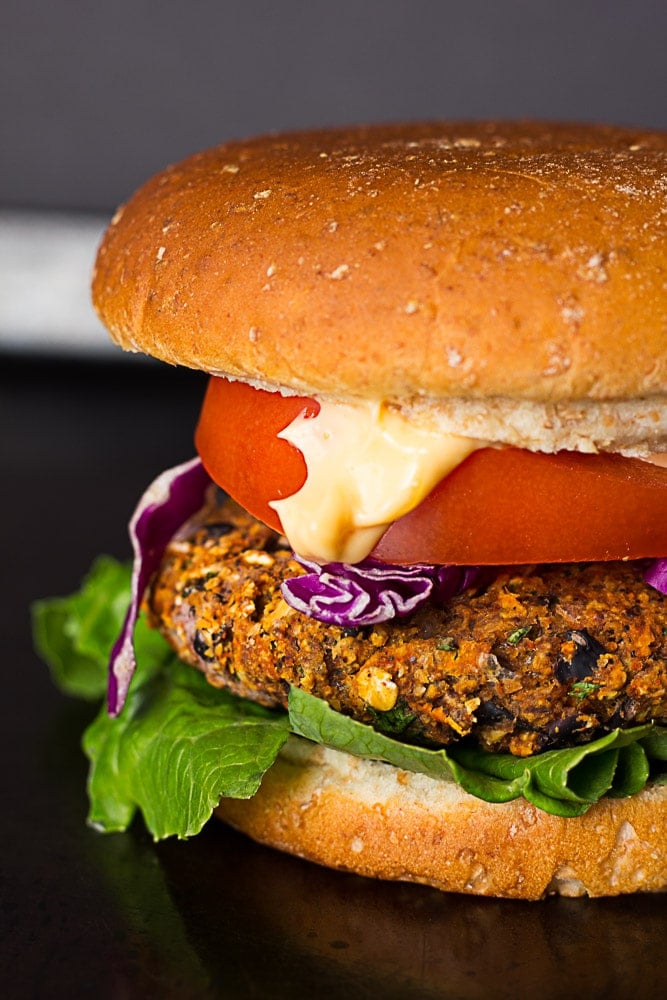 The Best Black Bean Veggie Burger: My favorite veggie burger! Vegan.