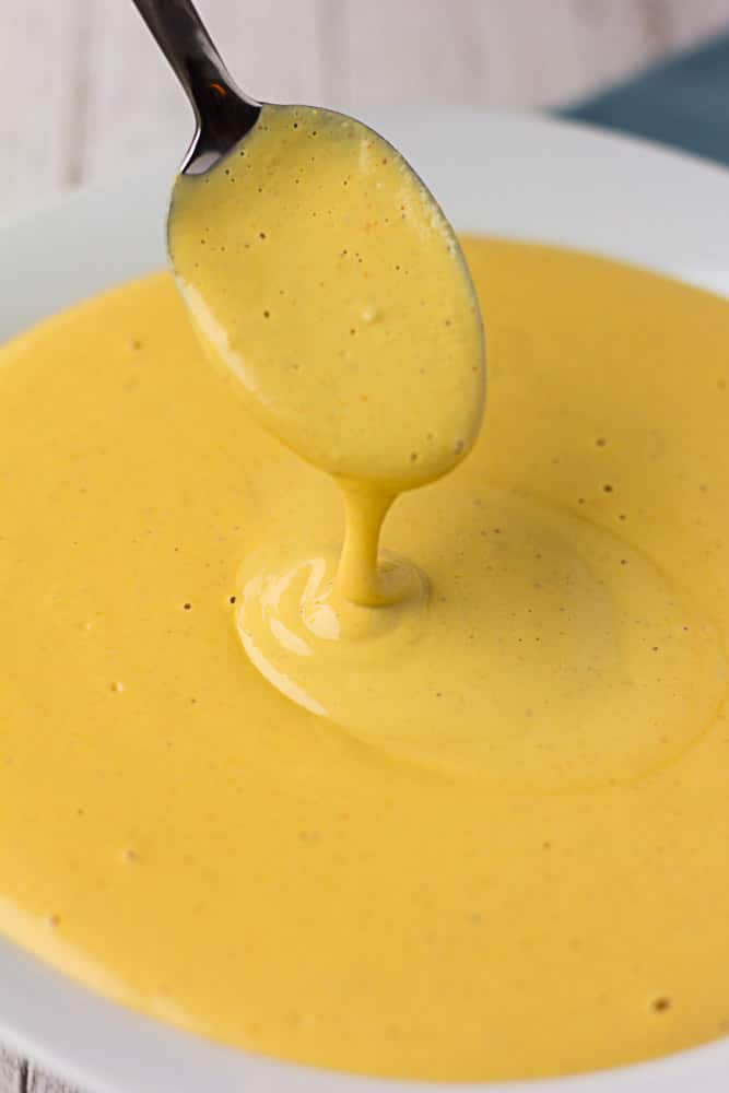 Easy Vegan Nacho Cheese Sauce: Made with cashews, this vegan nacho cheese sauce is a cinch to make, healthy and kid-friendly!