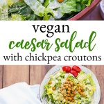 pinterest collage of caesar salad