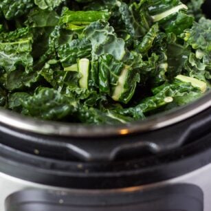 raw chopped kale in instant pot