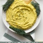 Lemon Dill Hummus pinterest image