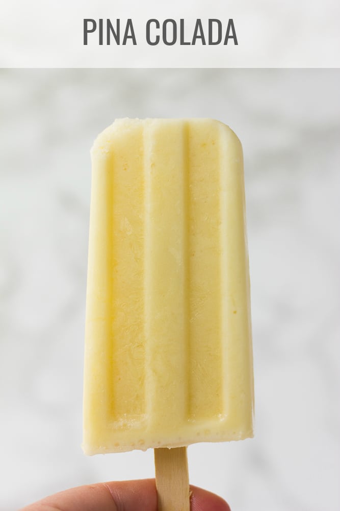 pina colada popsicle