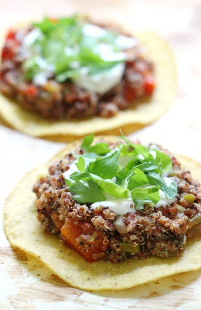 quinoa tostadas