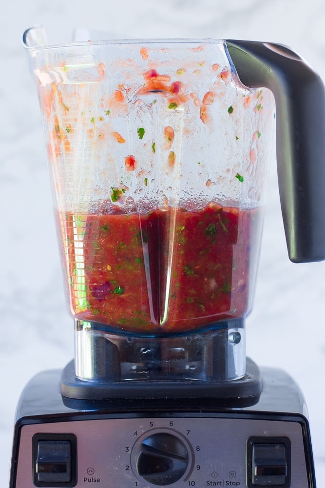 salsa recipe blended in blender