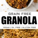 pin of grain free granola