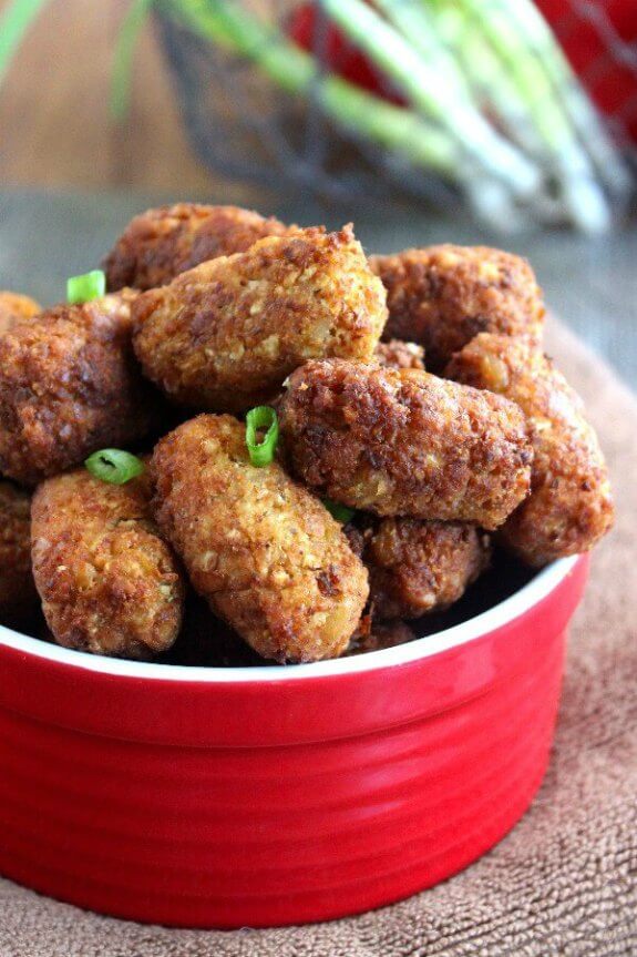 chickpea cauliflower tots