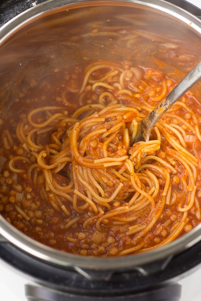 instant pot spaghetti in the instant pot still