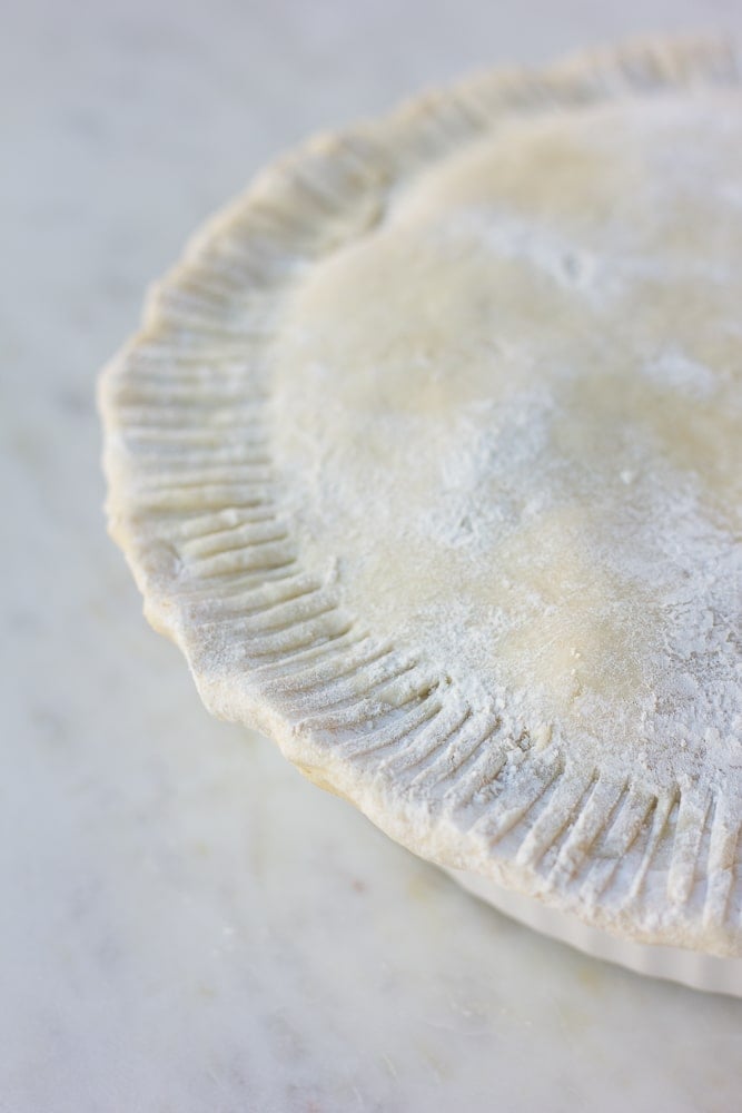 vegan pot pie before being cooked