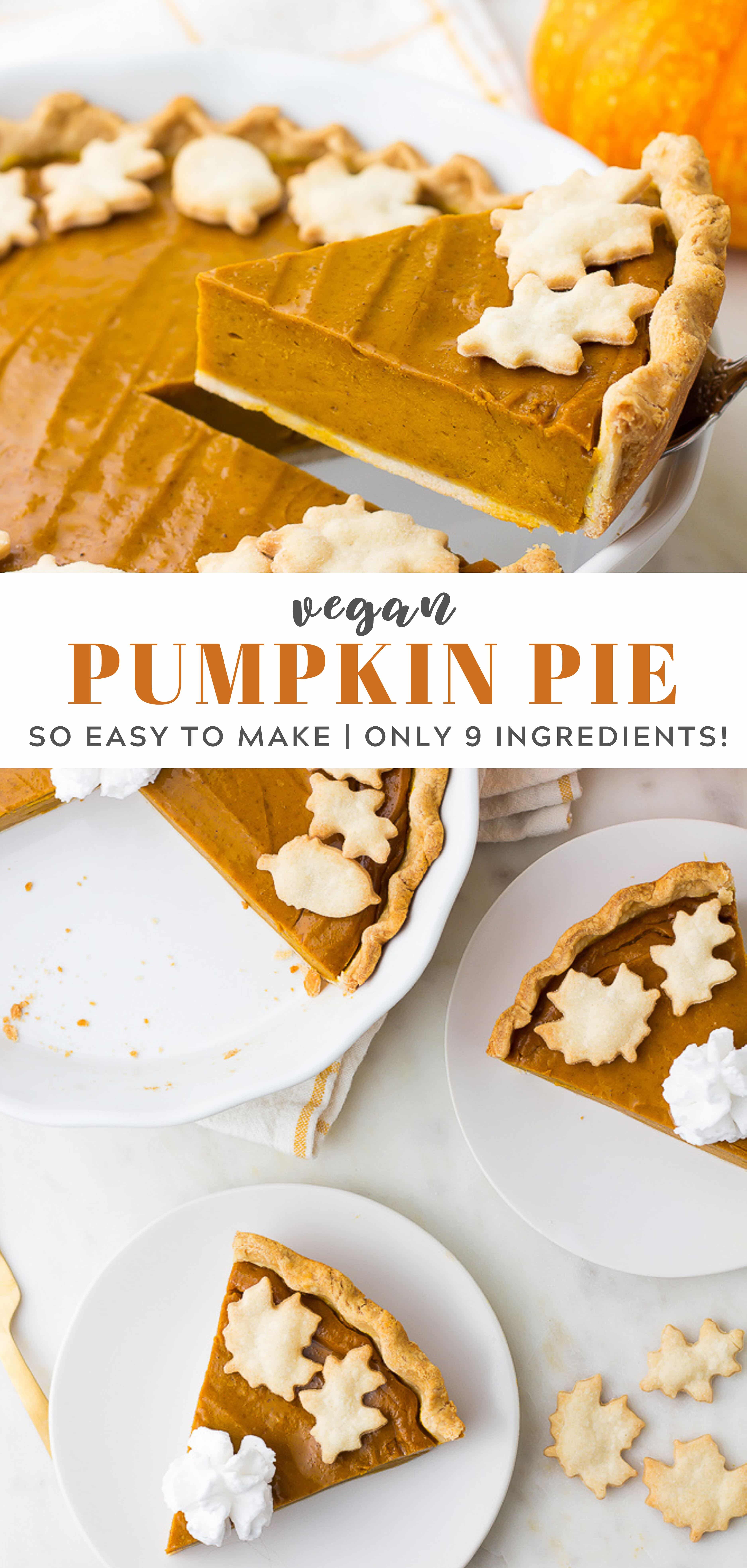 Vegan Pumpkin Pie - Nora Cooks