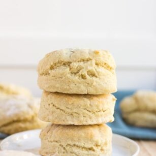 stack of easy vegan biscuits