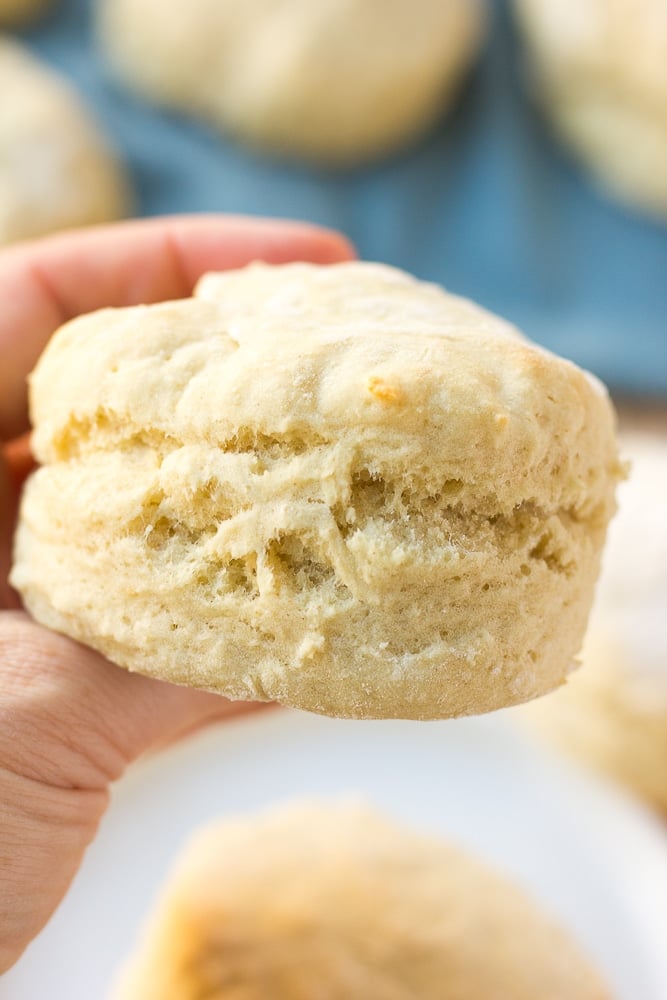 close up of vegan biscuits