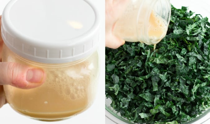 lemon dressing for festive kale salad