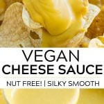 vegan cheese sauce pinterest collage
