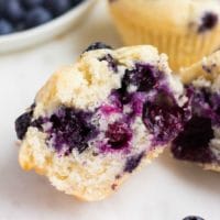 1 Bowl Vegan Blueberry Muffins - Nora Cooks