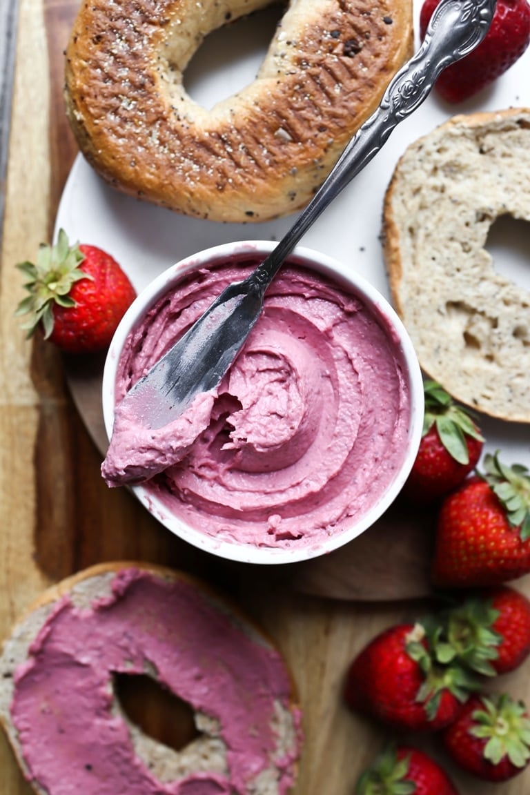 vegan strawberry cream cheese