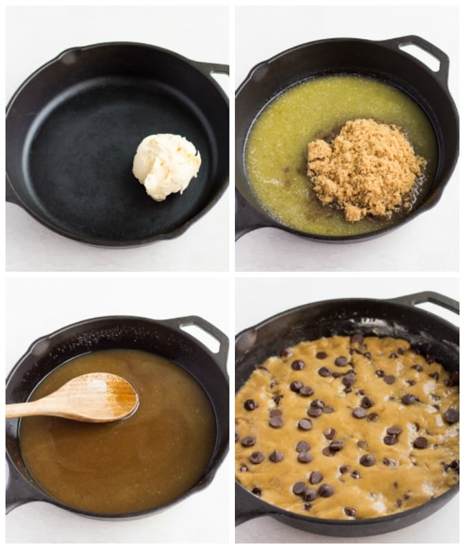 Salted Caramel Skillet Cookie – Modern Honey