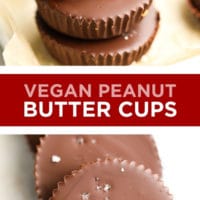 pin image with text of vegan peanut butter cups