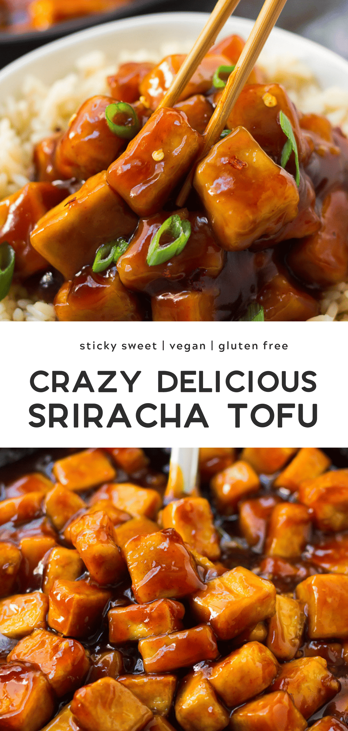 Sticky Sriracha Tofu - Nora Cooks