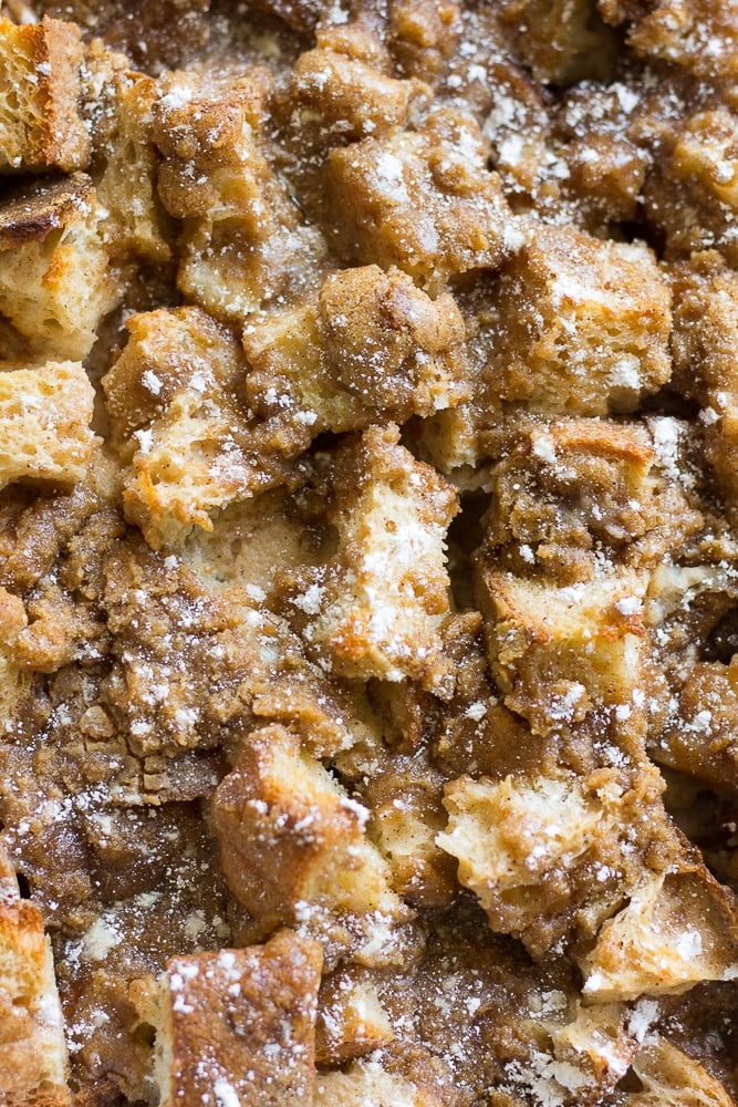 super close up french toast casserole