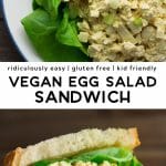 vegan egg salad pinterest collage