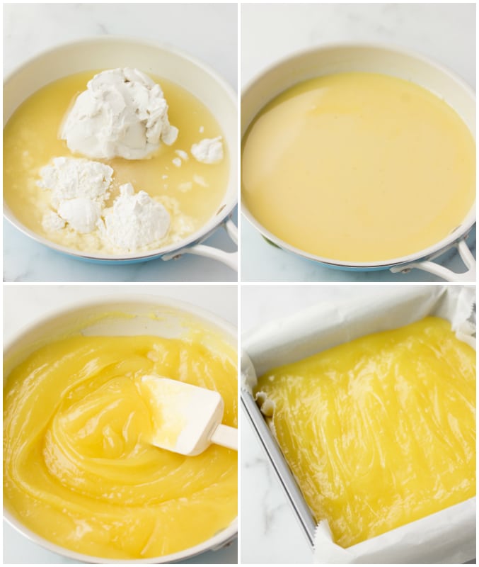 collage showing how to make lemon bars vegan