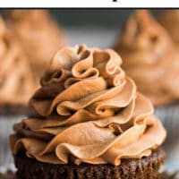 pinterest collage with text of chocolate cupcakes, vegan.