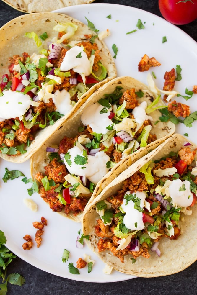 Vegan Tacos with Tofu - Nora Cooks