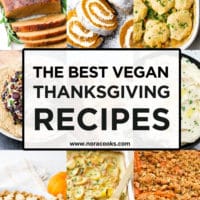 Pinterest collage vegan thanksgiving