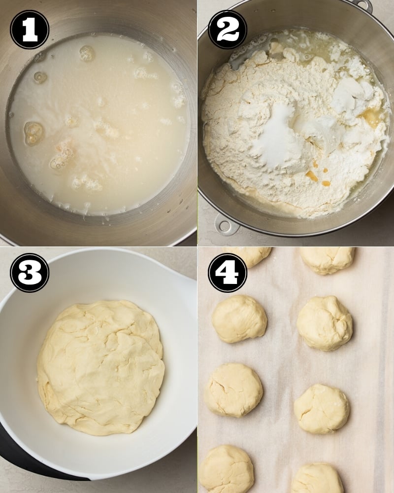 collage showing how to make naan