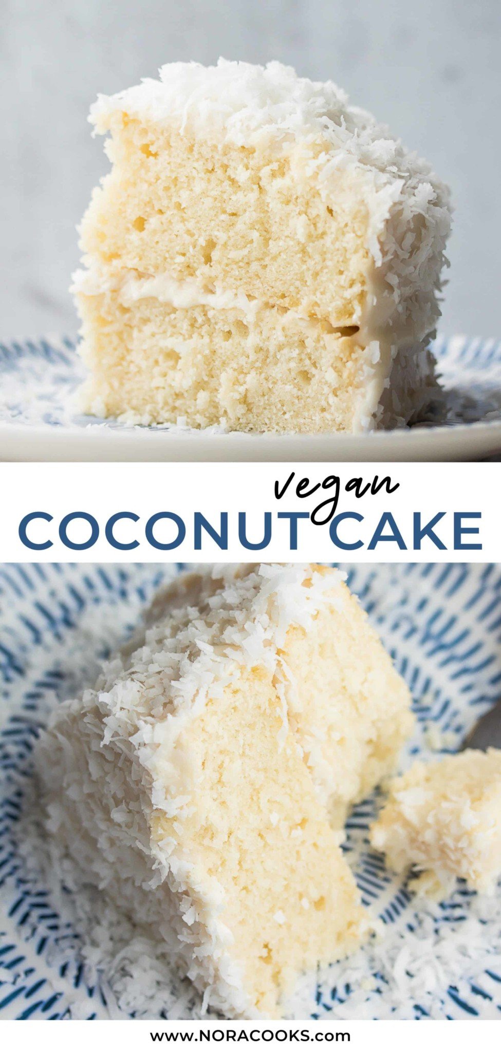 1 Bowl Vegan Coconut Cake - Nora Cooks