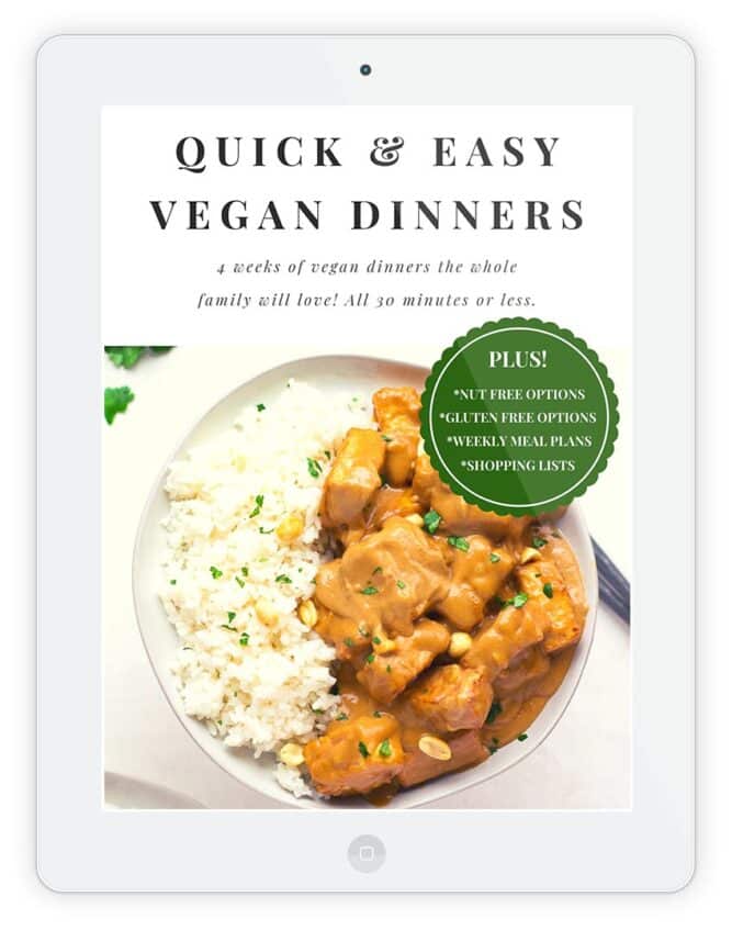 Quick & Easy Vegan Dinners iPad cover