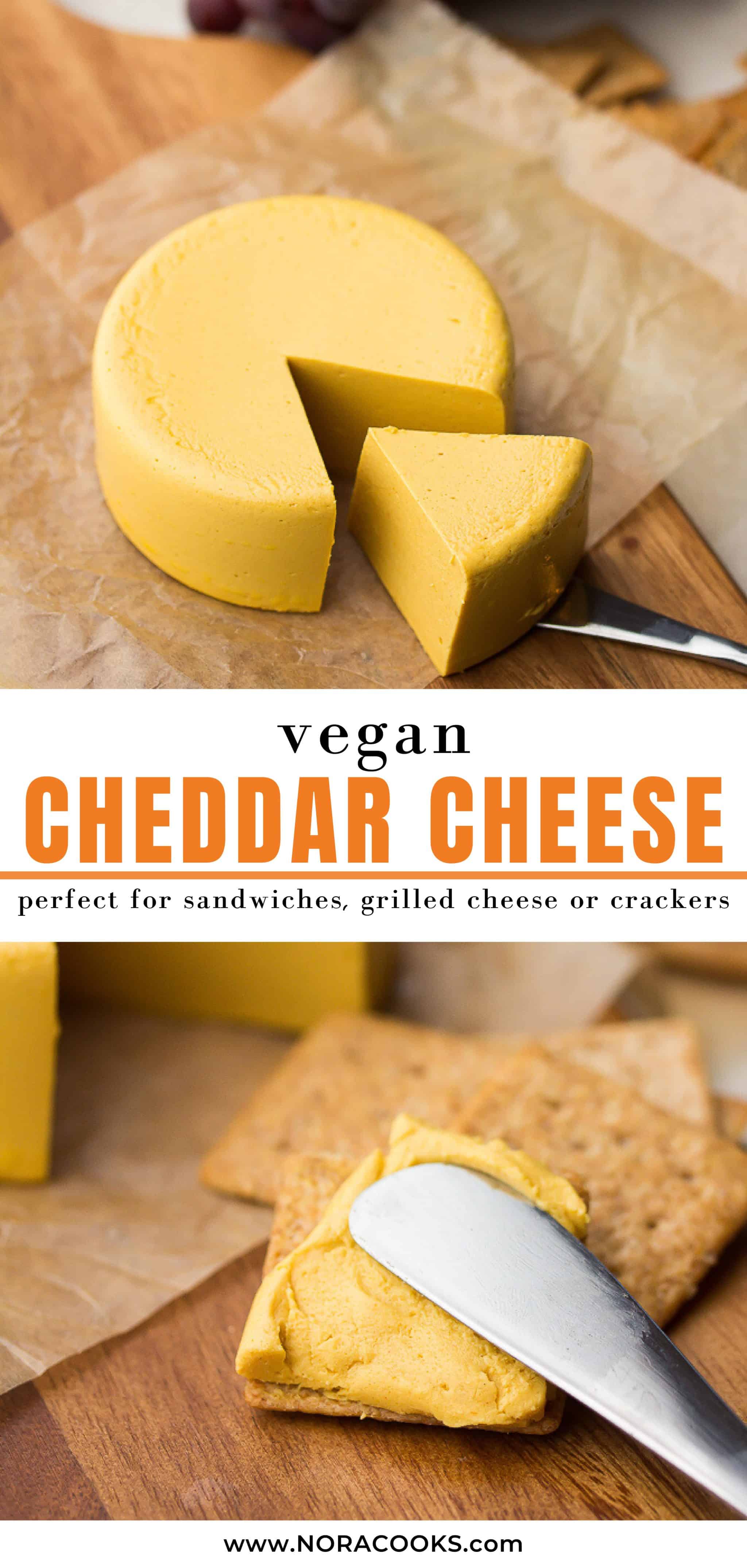 Vegan cheddar cheese nora cooks