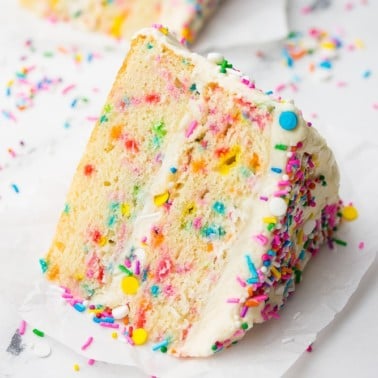 square image of cake slice