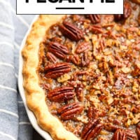 pinterest collage with text overlay for pecan pie that is vegan