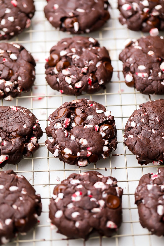 cookies cooling on a rack