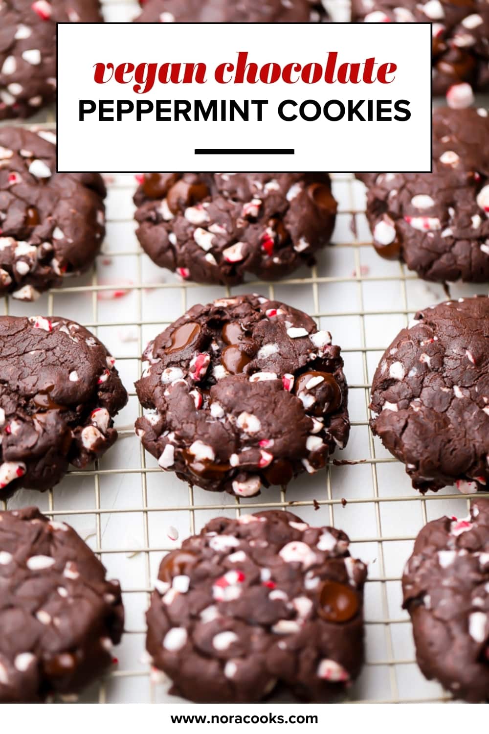 Vegan chocolate peppermint cookies nora cooks