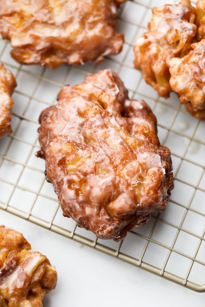 looking down on a donut with more around it