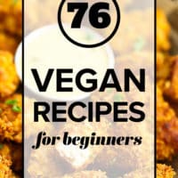 pin image with text box for beginning vegans