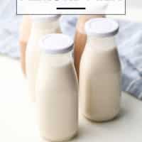 Pinterest collage with text for how to make almond milk