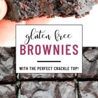 Pinterest collage with text box for brownies that are gluten free