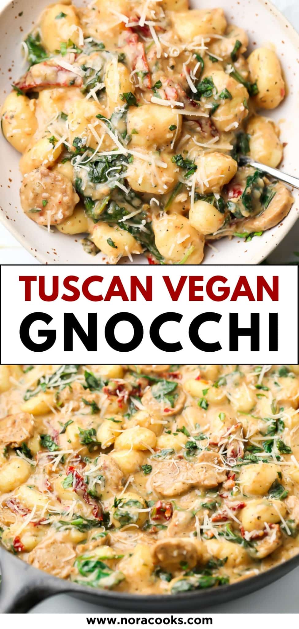 Tuscan Vegan Gnocchi - Nora Cooks