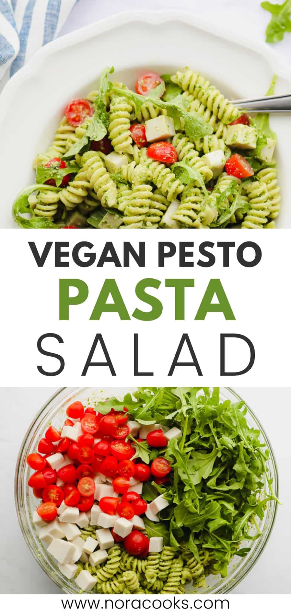 Pesto Pasta Salad - Nora Cooks