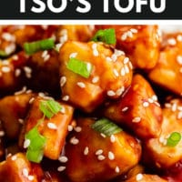 Pinterest image with text overlay for general tofu