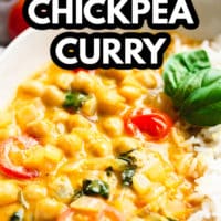 pin image of of 20 minute curry