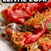 image of meatloaf with text overlay