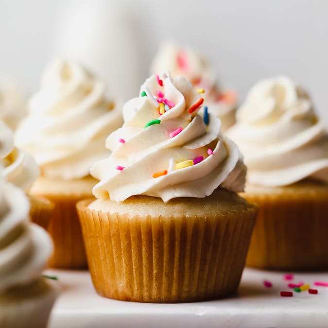 Fluffy Homemade Orange Cupcakes - Style Sweet