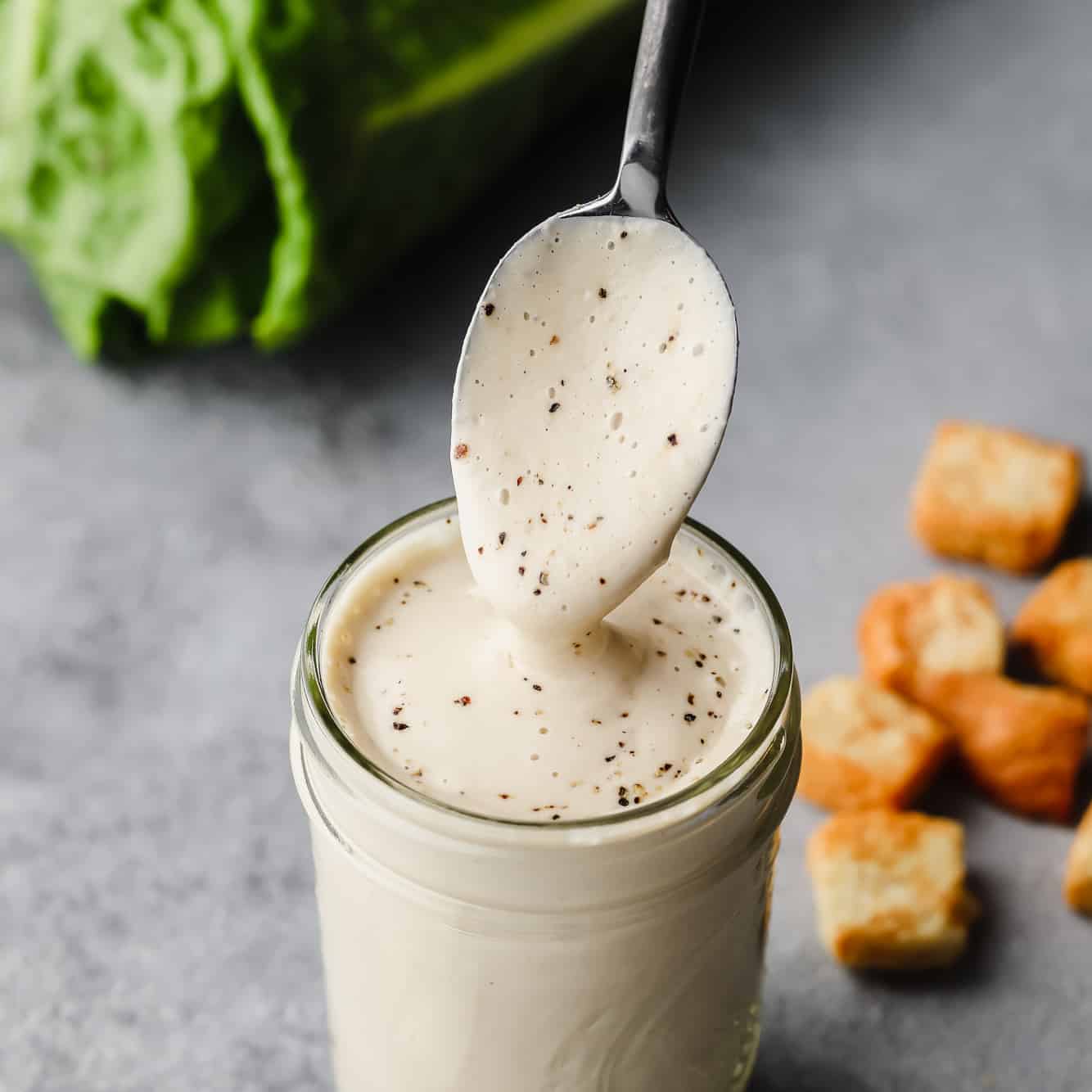 Vegan Caesar Dressing - Nora Cooks