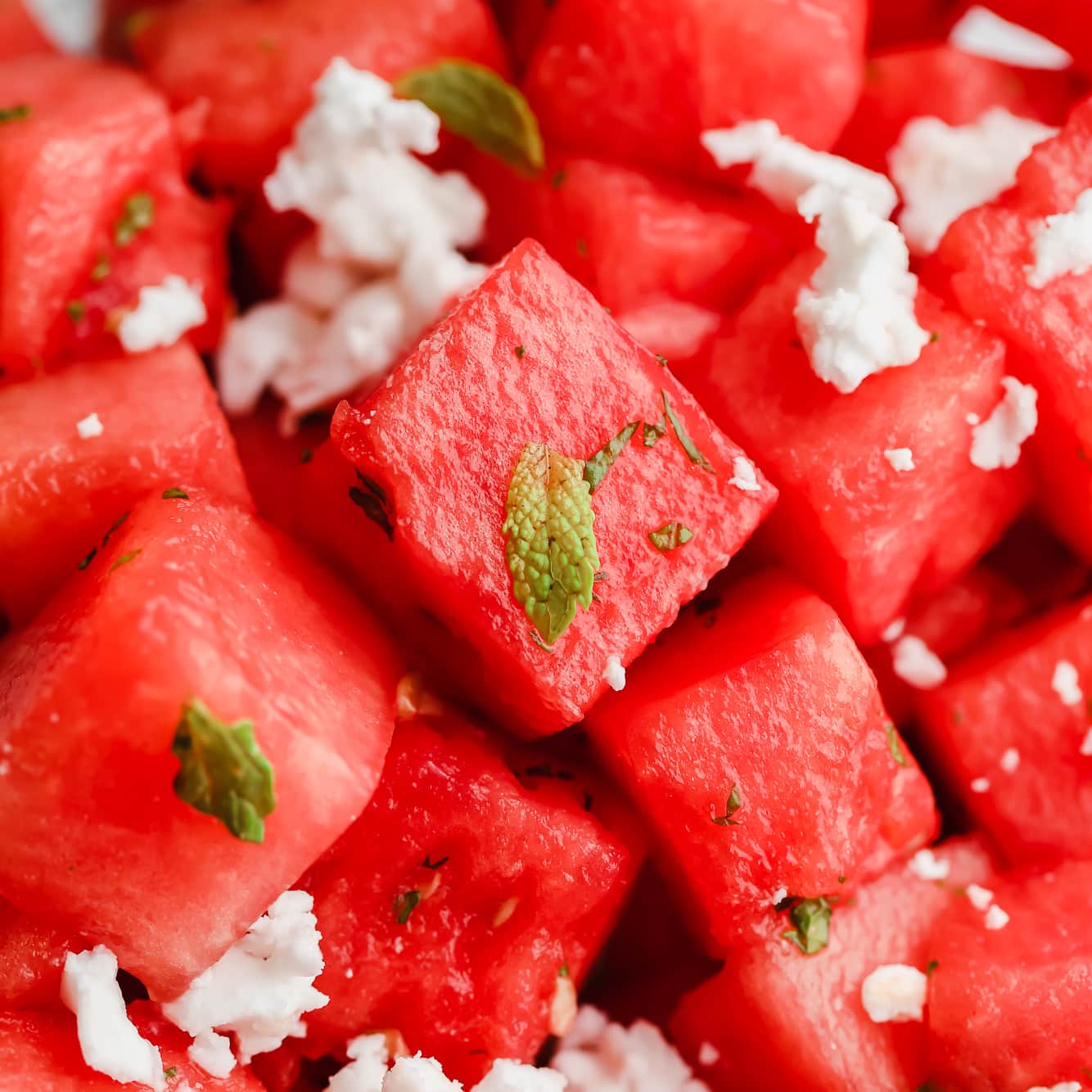 Watermelon Salad with Mint and Feta